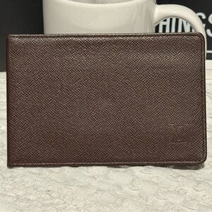 Louis Vuitton Brown Taiga Leather Bifold